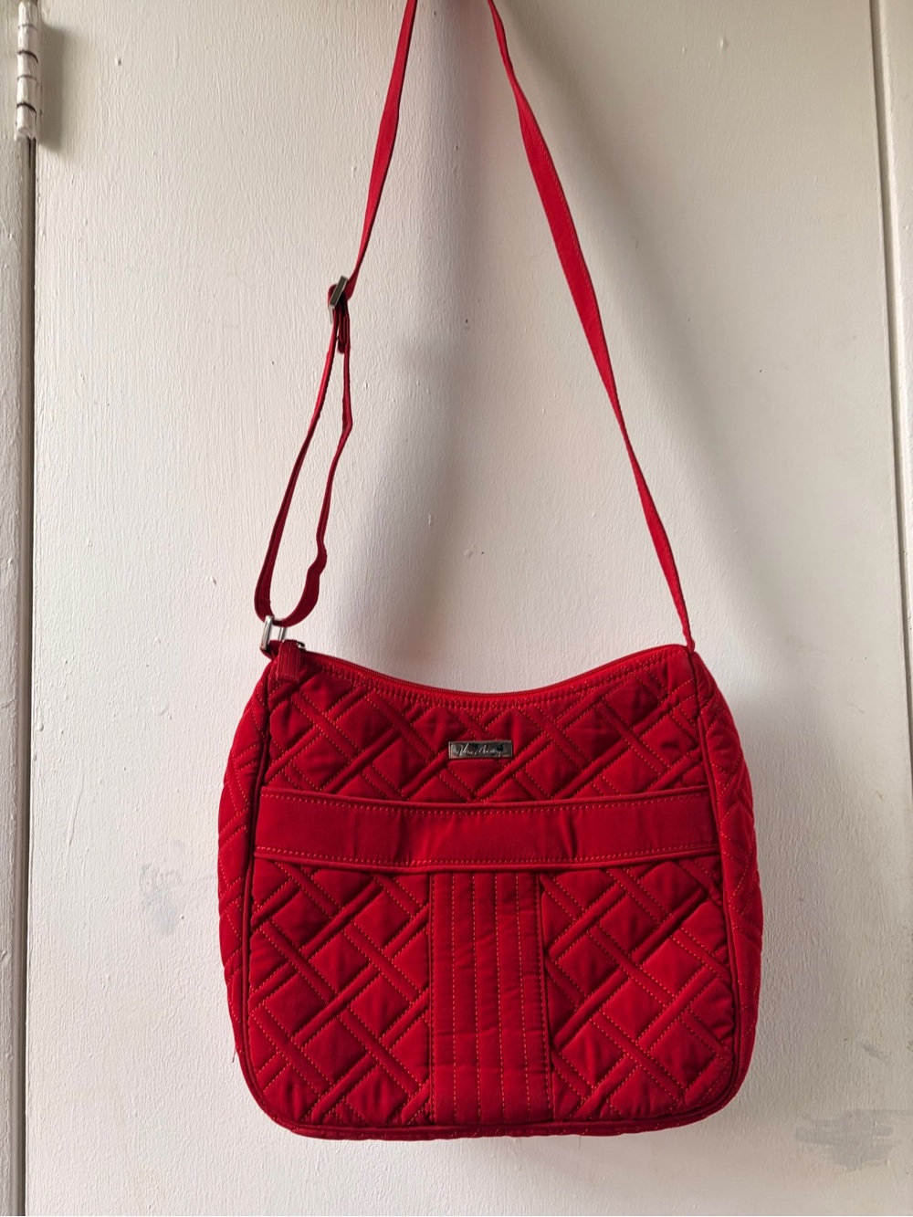 Vera Bradley Quilted Red Crossbody Shoulder Bag